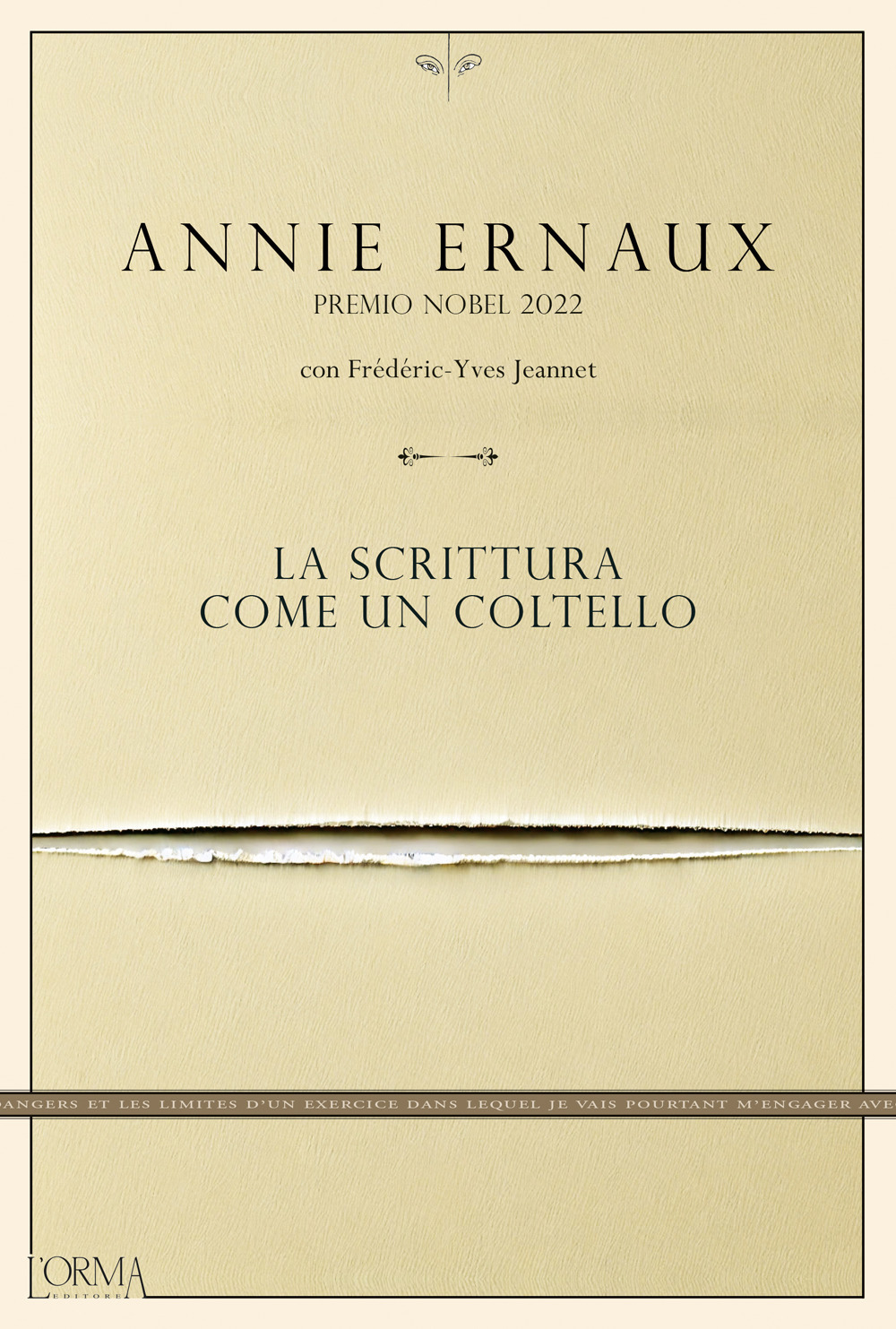 la scrittura come un coltello
