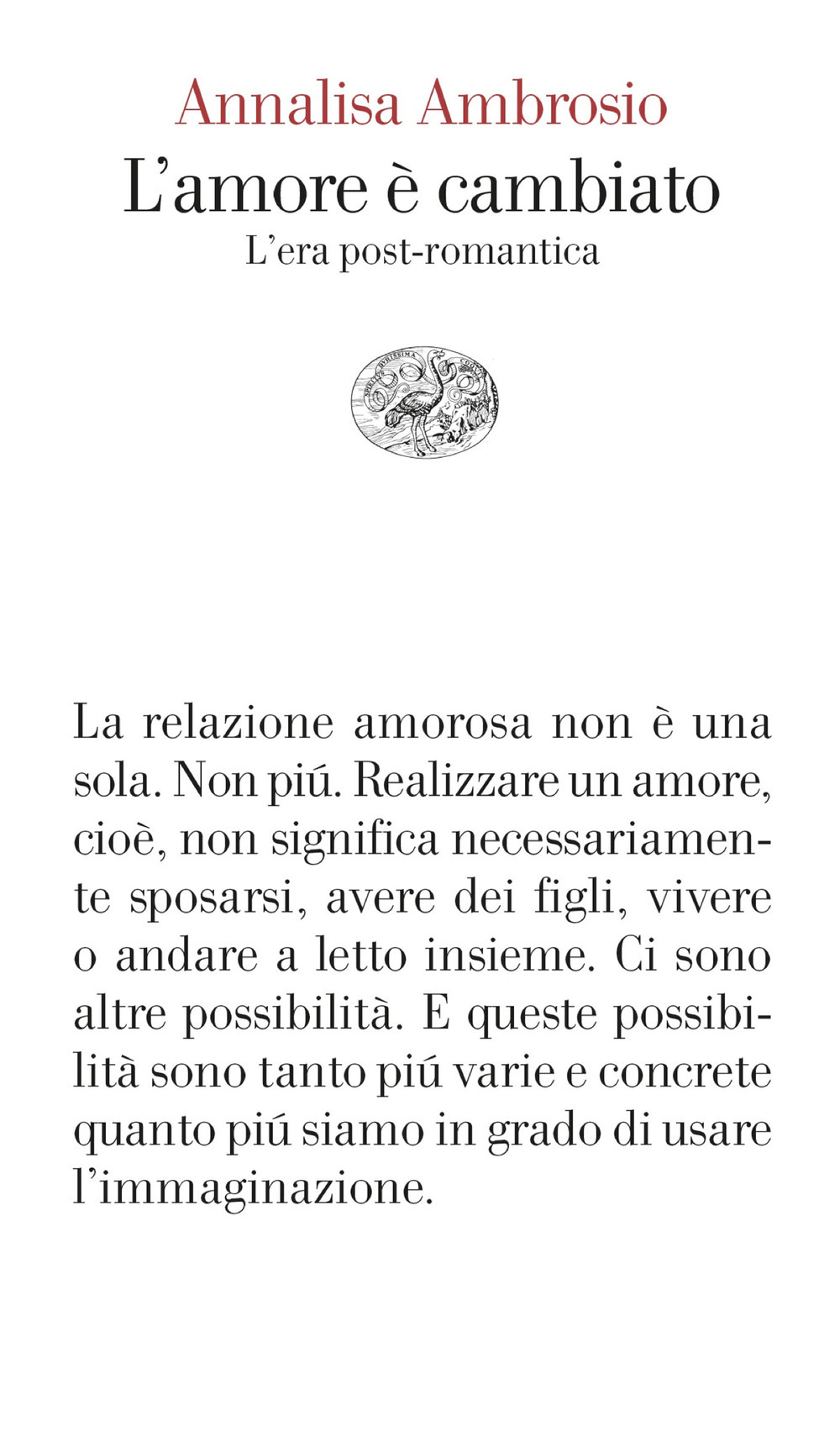 l'amore è cambiato
