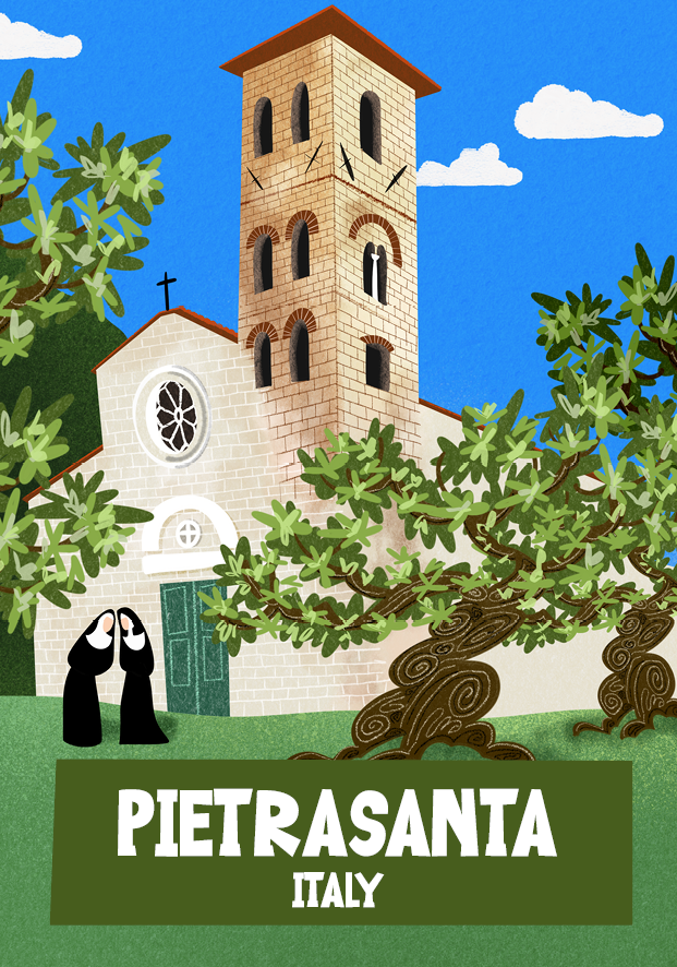 Cartolina Pieve Valdicastello